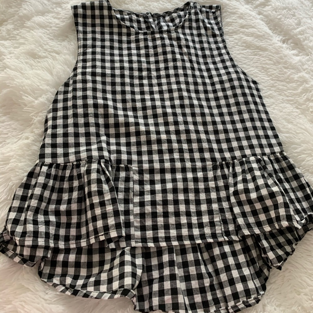 Plaid top
